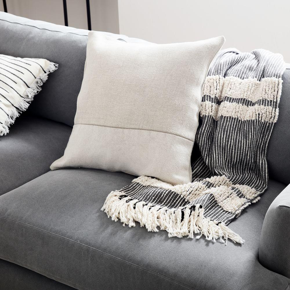 White canvas pillow covers outlet
